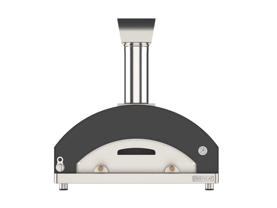 Oveneat WRX-5VG Charcoal Grey Wood Fired Pizza Oven for upto five pizzas with Stainless Steel Door Includes Brazier & Pizza Peel