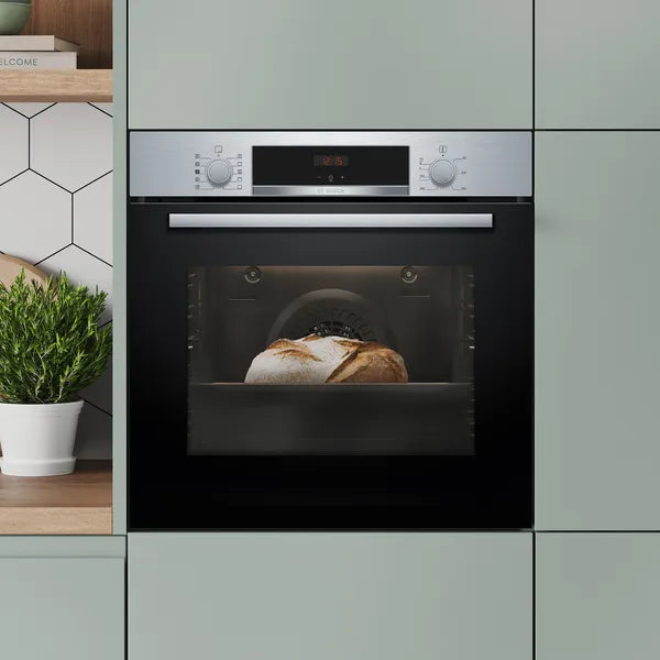 Bosch HQA534BS3B Series 4 Built-in oven with added steam function 60 x 60 cm Stainless steel