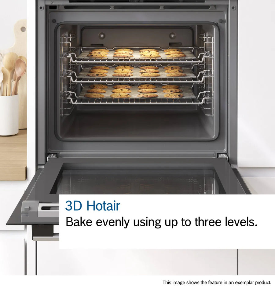 Bosch HQA534BS3B Series 4 Built-in oven with added steam function 60 x 60 cm Stainless steel