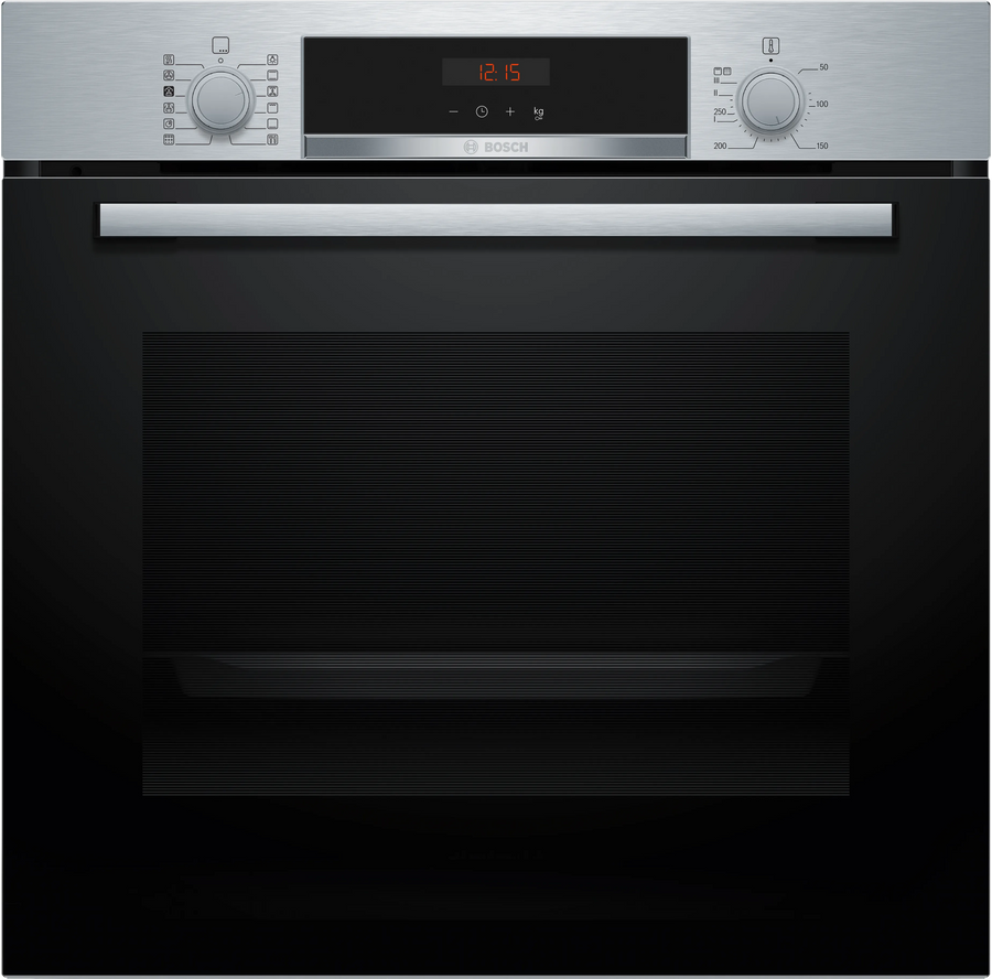 Bosch HQA574BS3B Series 4 Built-in oven with added steam function 60 x 60 cm Stainless steel