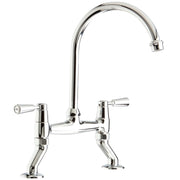 CDA TT56CH Traditional quarter turn bridge mixer tap