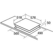 CDA HC6212FR Four zone ceramic hob