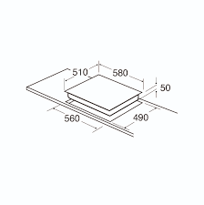 CDA HE6052SS Four plate electric hob