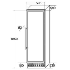 CDA FWC881BL Full height freestanding wine cooler