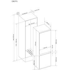 CDA CRI771 Integrated 70/30 combination fridge freezer