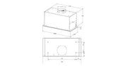 CDA CCG60BL 60cm gesture canopy hood