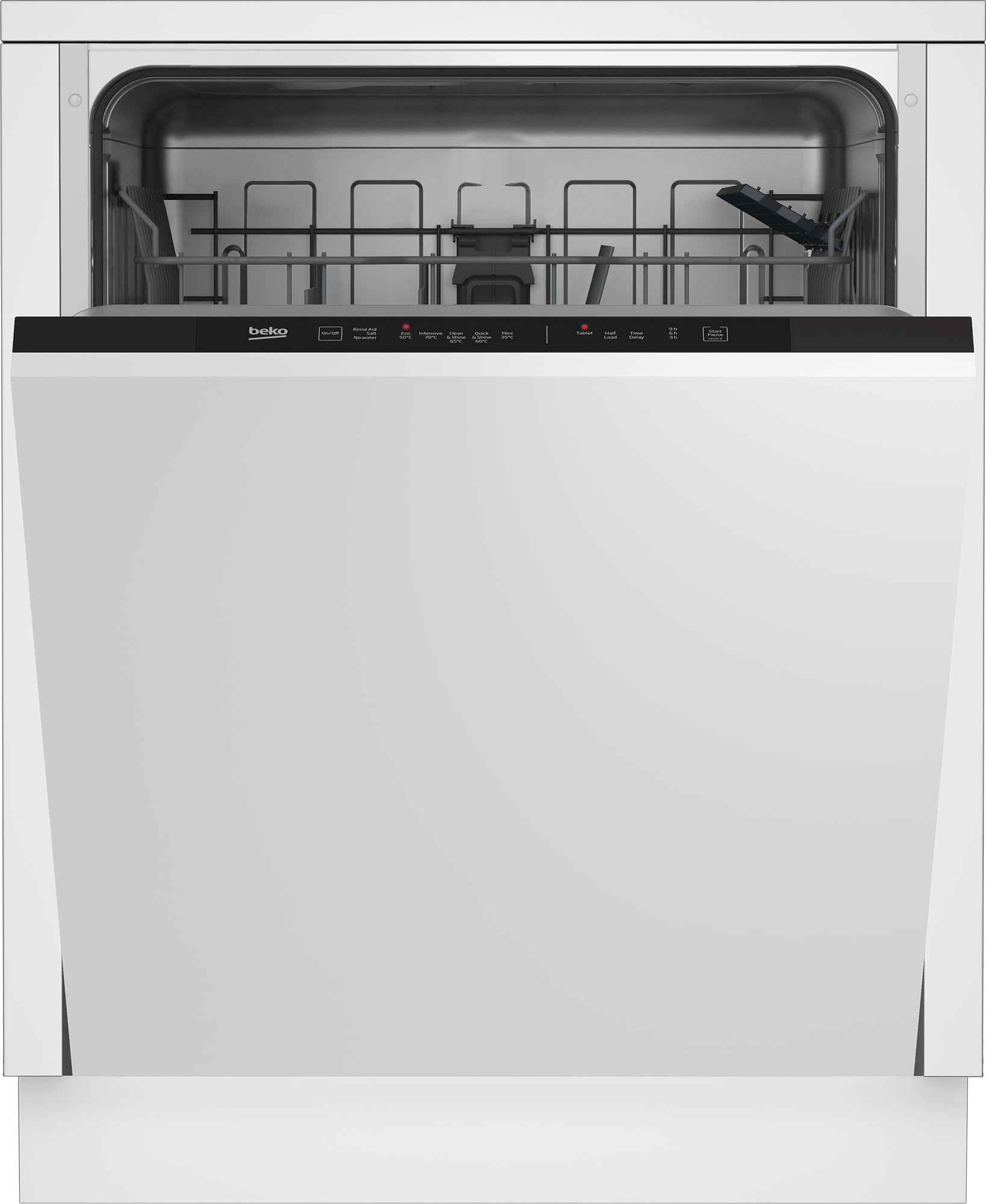 Beko DIN15X20 Full Size Intergrated 13 Place Setting Dishwasher-White