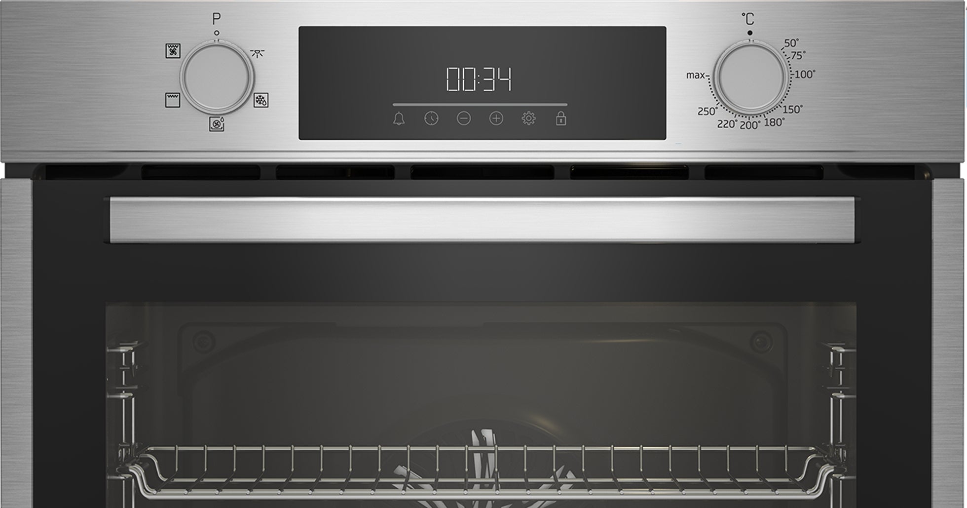 Beko BBIF16300X 60cm Built-In Oven with AeroPerfect,Touch Control in Stainless Steel Finish