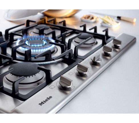 Miele 75cm 5 Zone Gas Hob KM 2032 Stainless Steel Finish