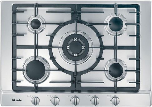 Miele 75cm 5 Zone Gas Hob KM 2032 Stainless Steel Finish