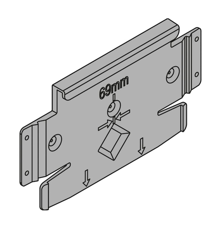 SERVO-DRIVE Flex Mounting Plate For Dishwashers   Z10C5005