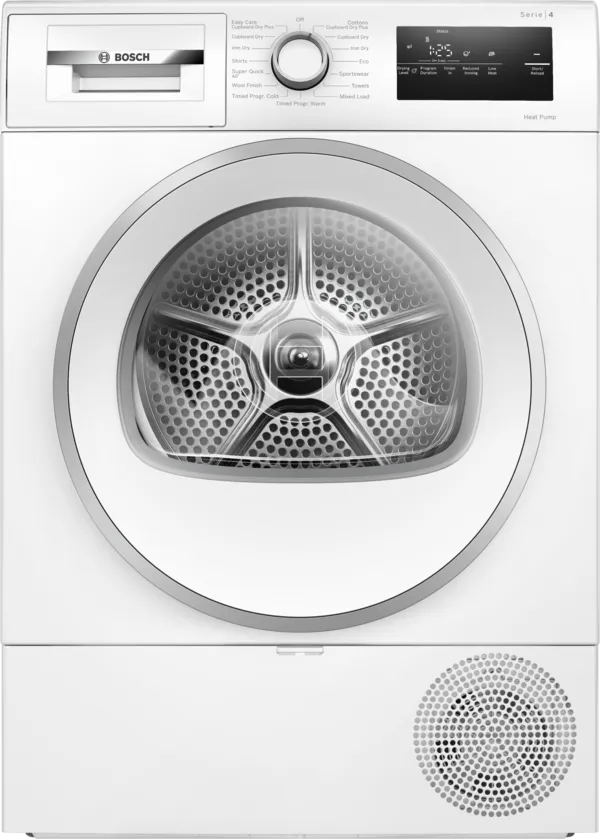Bosch WTH85226GB Series 4 Heat pump tumble dryer 8 kg White