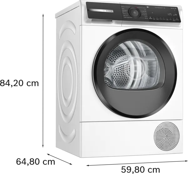 Bosch WQH246D9GB Series 6 Heat pump tumble dryer 9 kg White