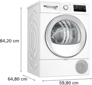 Bosch WTH85226GB Series 4 Heat pump tumble dryer 8 kg White