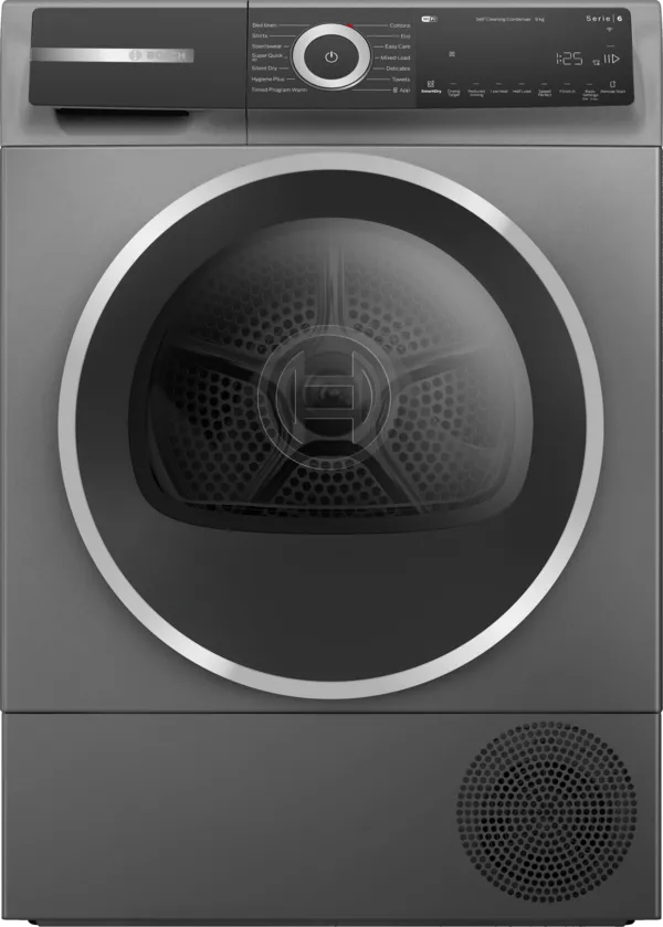 Bosch WQH246DRGB Series 6 Heat pump tumble dryer 9 kg Cast Iron Grey
