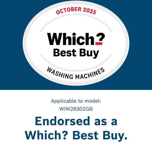 Bosch WIW28302GB Series 6 Built-in washing machine 8 kg White front loading