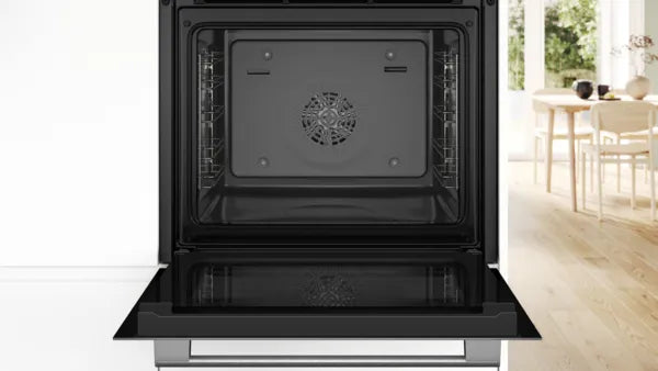 Bosch HQA534BW3B Series 4 Built-in oven with added steam function 60 x 60 cm White