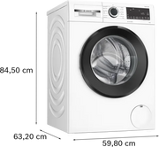 Bosch WGG24400GB Series 6 Washing machine, front loader 9 kg max. 1400 rpm- White
