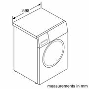 Bosch WGG24400GB Series 6 Washing machine, front loader 9 kg max. 1400 rpm- White