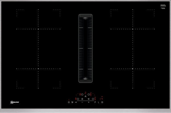 NEFF N70 INDUCTION HOB WITH EXTRACTION SYSTEM 80CM SURFACE MOUNT WITH FRAME T48TD7BN2