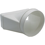 Kair Rectangle to Round Ducting Connector 220mm x 90mm to 150mm Round - Devine Distribution Ltd