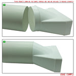 Kair Rectangle to Round Ducting Connector 220mm x 90mm to 150mm Round - Devine Distribution Ltd