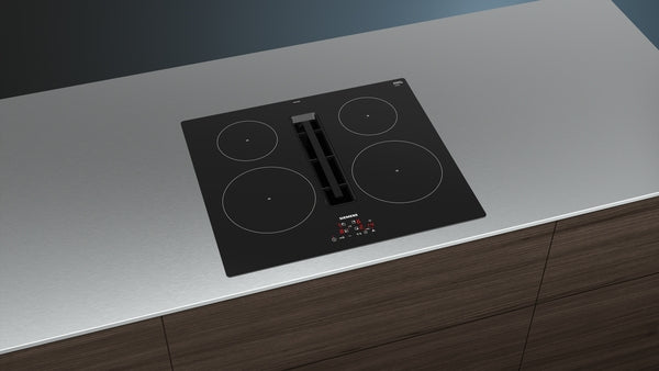 Siemens iQ300 Induction Hob With Integrated Extraction 60cm Surface Mount Without Frame EH611BE15E
