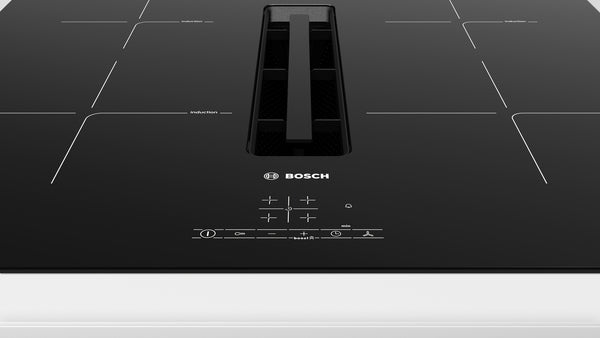 Bosch Series 4 Induction Hob With Integrated Extraction 60cm Surface Mount Without Frame PIE611B15E