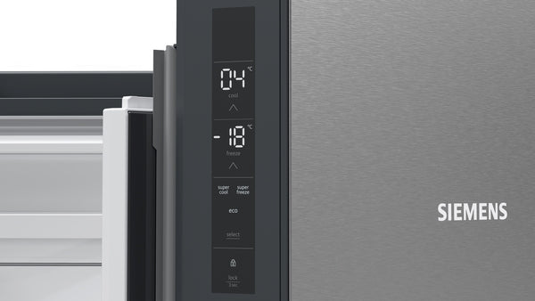 Siemens iQ300 French Door Bottom Freezer Multi Door Inox-easyclean KF96NVPEAG