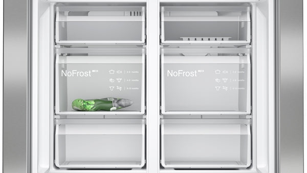 Siemens iQ300 French Door Bottom Freezer Multi Door Inox-easyclean KF96NVPEAG