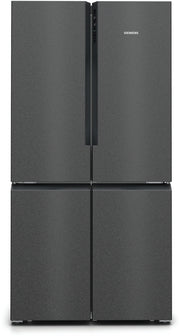 Siemens iQ500 French Door Bottom Freezer Multi Door 90.5cm Black Stainless Steel KF96NAXEAG