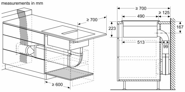Self store venting hob