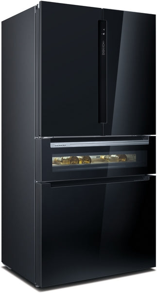 Siemens iQ700 70/30 French Fridge Freezer MultiDoor Black KF96RSBEA