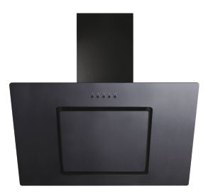 Candy 90cm Wall Mounted DÃ©cor Cooker Hood with Black Glass Finish - Devine Distribution Ltd