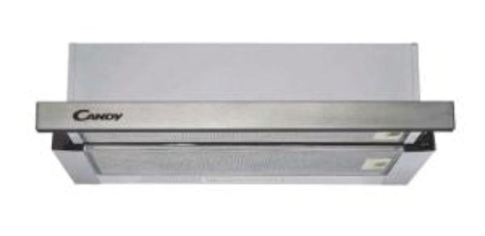 Candy 60cm Built-in Telescopic Cooker Hood in Stainless Steel - Devine Distribution Ltd
