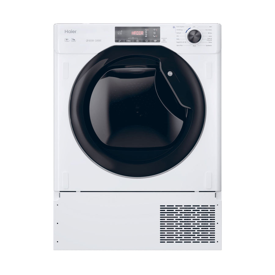 Haier HDBI H7A2TBEX-80 Built in 7kg Heat Pump Tumble Dryer-White