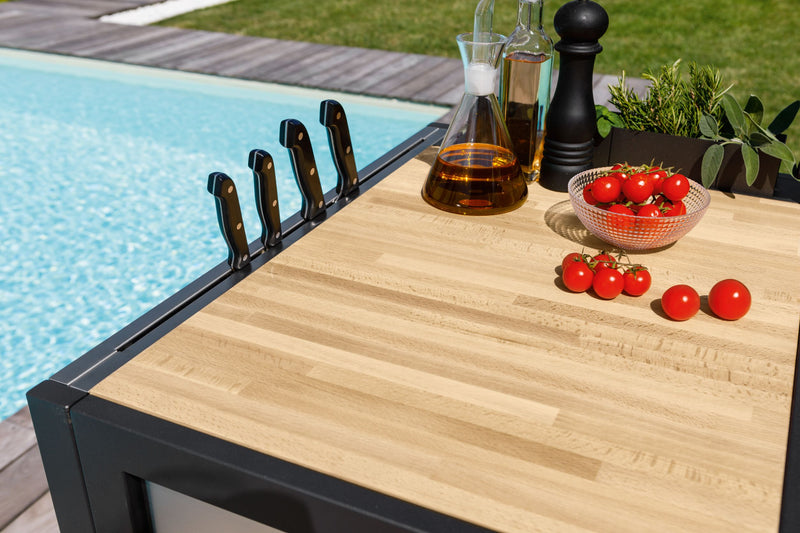 Airforce E-Cook 110cm BBQ Luxury Outdoor Cooking With a 38cm Teppanyaki Induction Hob - Devine Distribution Ltd