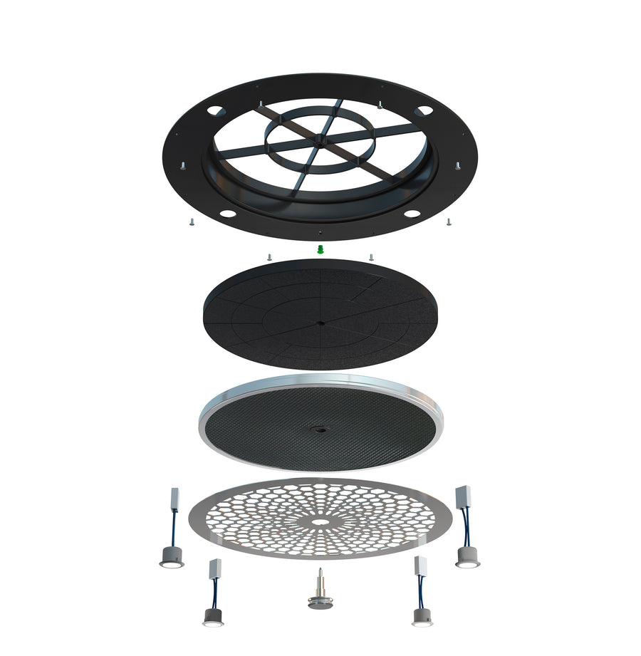 Airforce AFCFCACRI Carbon Charcoal Filter for Airforce Island Hoods with the Crisilade filtering system. - Devine Distribution Ltd