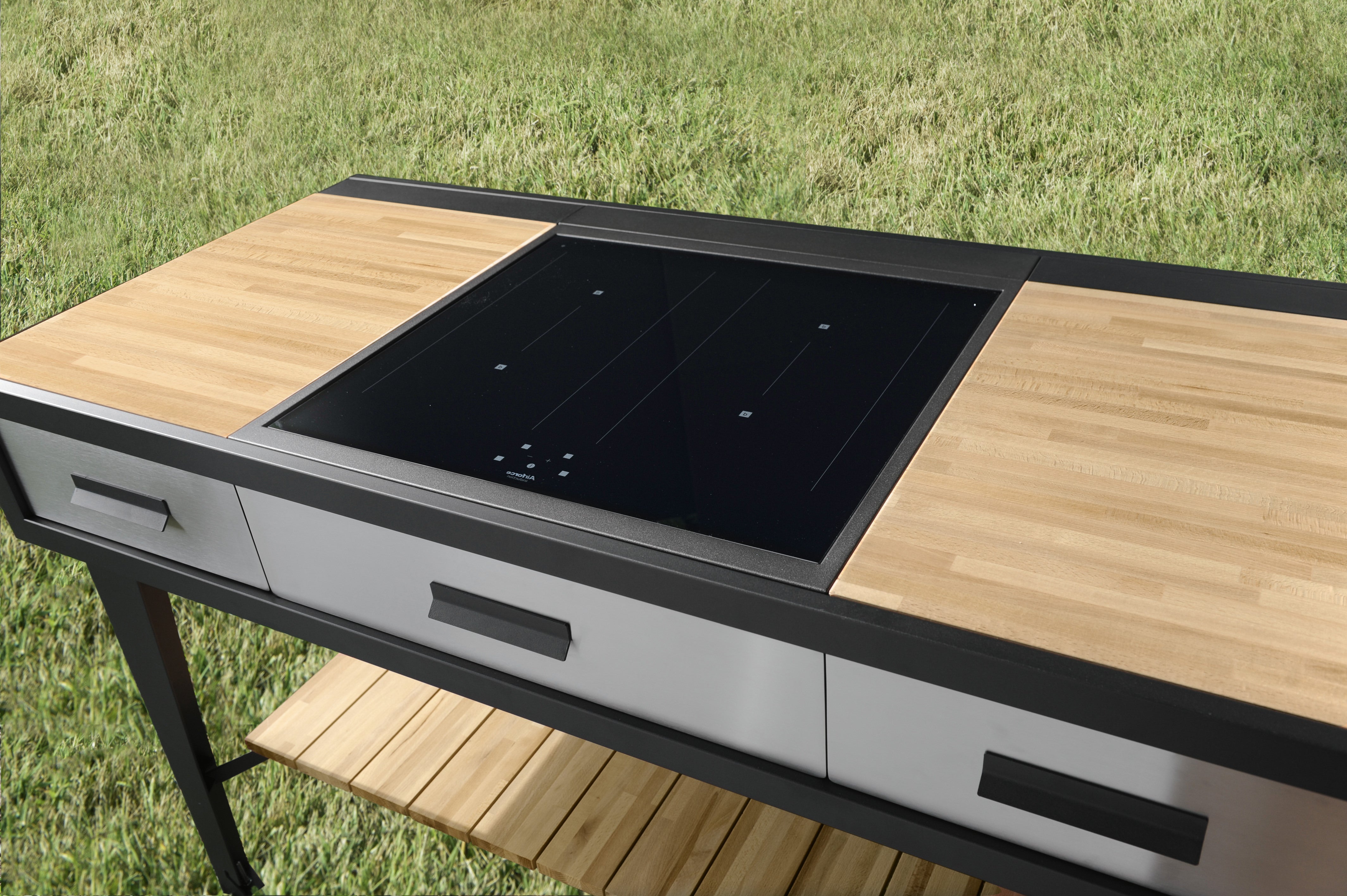 Airforce E-Cook 150cm BBQ Luxury Outdoor Cooking With a 58cm Induction Hob - Devine Distribution Ltd