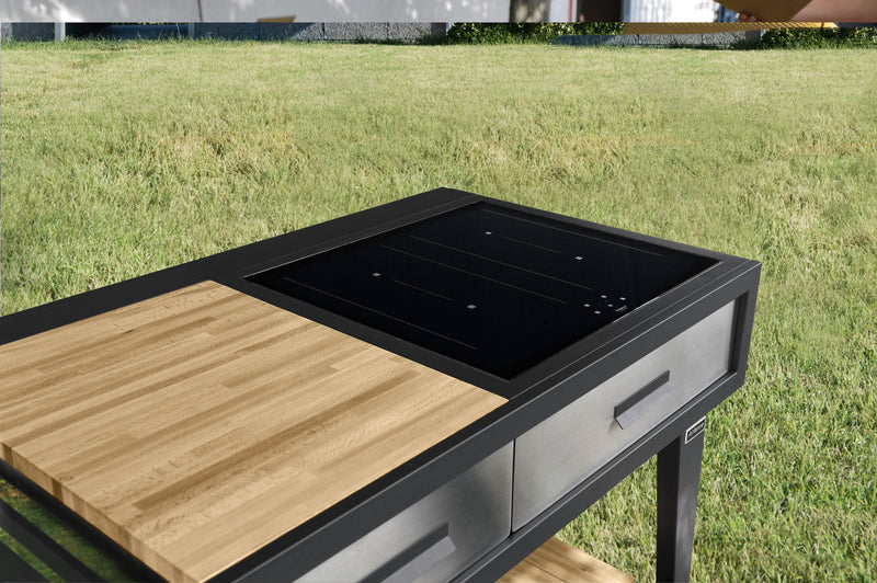 Airforce E-Cook 110cm BBQ Luxury Outdoor Cooking With 58cm Induction Hob - Devine Distribution Ltd