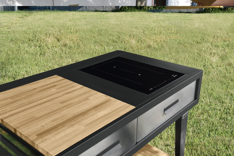 Airforce E-Cook 110cm BBQ Luxury Outdoor Cooking With a 38cm Induction Hob - Devine Distribution Ltd
