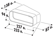 Airforce F-RBH 150 15 degree pipe bend for Aspira - Naber - 4043007 - Technical drawing