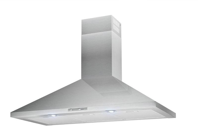 60cm LED Lamp Chimney Style Cooker Hood - Airforce F0 D2 - St/Steel - Product Image