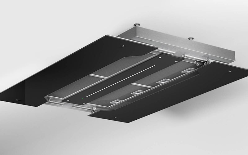 Airforce F139 F Restyled 120 Ceiling Mounted Recirculating Cooker Hood In Black Finish