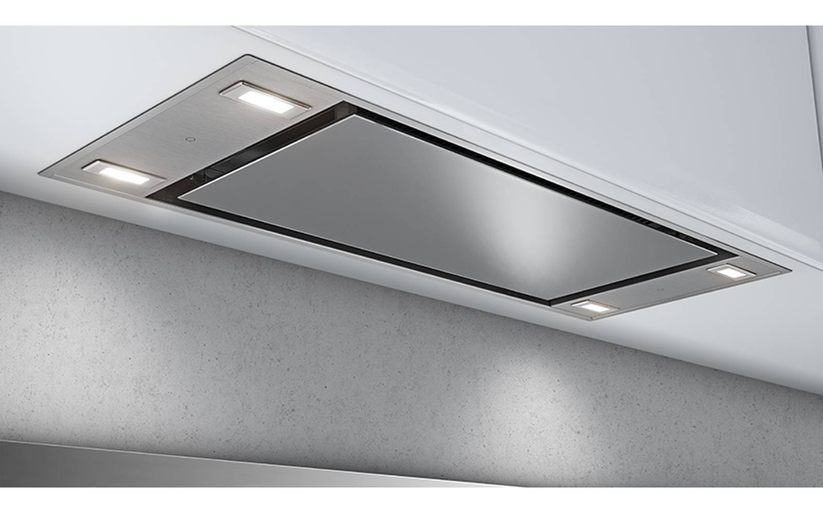Airforce F96 TLC 53cm Ceiling Island Cooker Hood with Integra System - Stainless Steel - Devine Distribution Ltd