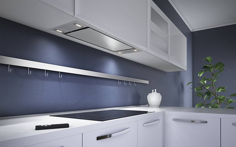 Airforce F96 TLC 83cm Ceiling Island Cooker Hood with Integra System - Stainless Steel - Devine Distribution Ltd