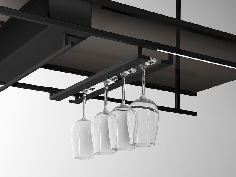 Airforce Frame 140cm/180cm Island Cooker Hood Glass Rack Accessory - Devine Distribution Ltd