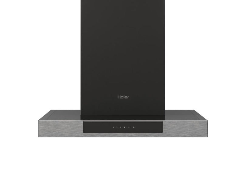 Haier HATS6DS2XWIFI I-Link 60cm Black Wall Mounted Cooker Hood Touch Control - Devine Distribution Ltd