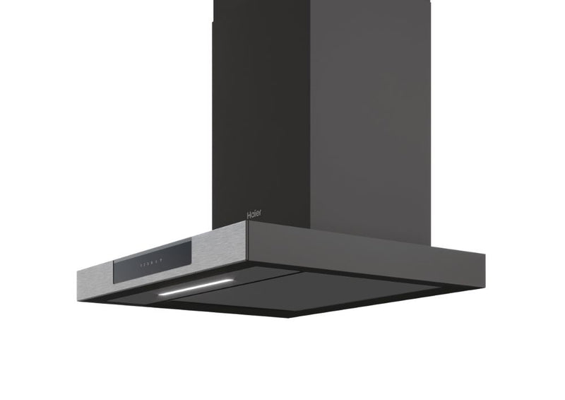 Haier HATS6DS2XWIFI I-Link 60cm Black Wall Mounted Cooker Hood Touch Control - Devine Distribution Ltd