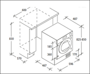 Haier HDBIH7A2TBEX-80 Built in 7kg Heat Pump Tumble Dryer White - Devine Distribution Ltd